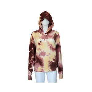 HERIZON Gone Hiking Printed Tie-Dye Hoodie - Mocha - S